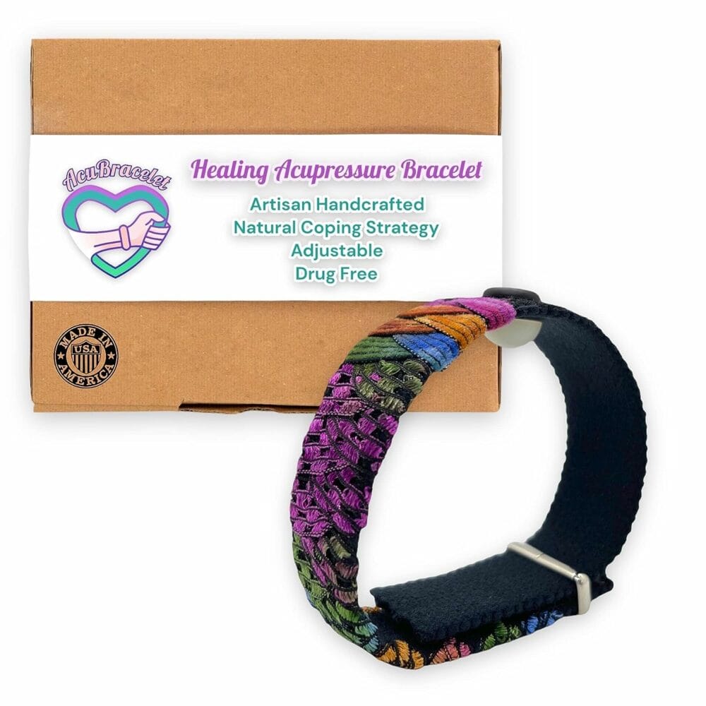 Anxiety Relief Bracelet for Women-Adjustable Acupressure Band-Comfortable Stress Relief-Natural Remedy for Vertigo-Balance-Womens Health Wristband-Mood Support-Motion Sickness (Small 6)