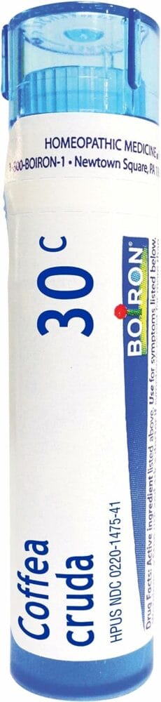 Boiron Coffea Cruda 30C, 80 Pellets, Homeopathic Medicine for Sleeplessness (Packaging May Vary)