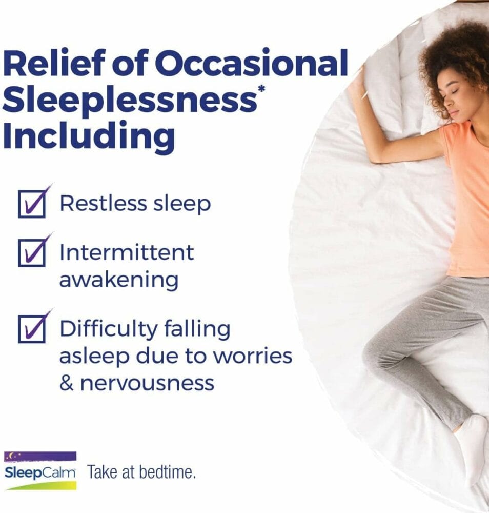 Boiron SleepCalm On The Go Sleep Aid for Deep, Relaxing, Restful Nighttime Sleep - Melatonin-Free and Non Habit-Forming - 2 Count (160 Pellets)