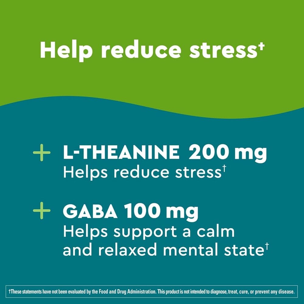 Nature Made Wellblends Stress Relief Gummies, L theanine 200mg to Help Reduce Stress, with GABA 100mg, Same Day Stress Support, 40 Strawberry Flavor Gummies Nature Made Wellblends Stress Relief Gummies, L theanine 200mg to Help Reduce Stress, with GABA 100mg, Same Day Stress Support, 40 Strawberry Flavor Gummies