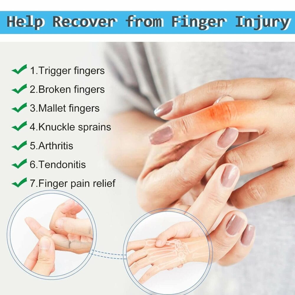 EDNYZAKRN 10Pcs Finger Compression Sleeves Support, Finger Sleeve Protectors Cots Thumb Brace for Trigger Finger Arthritis Swelling Basketball Sport, Breathable Elastic Pain Relief