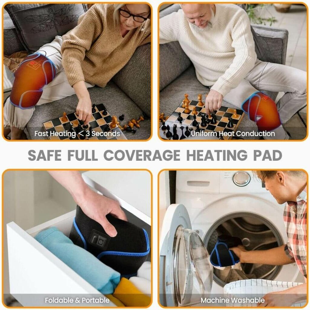 Epessa Knee Heating Pad Review full coverage heating pad