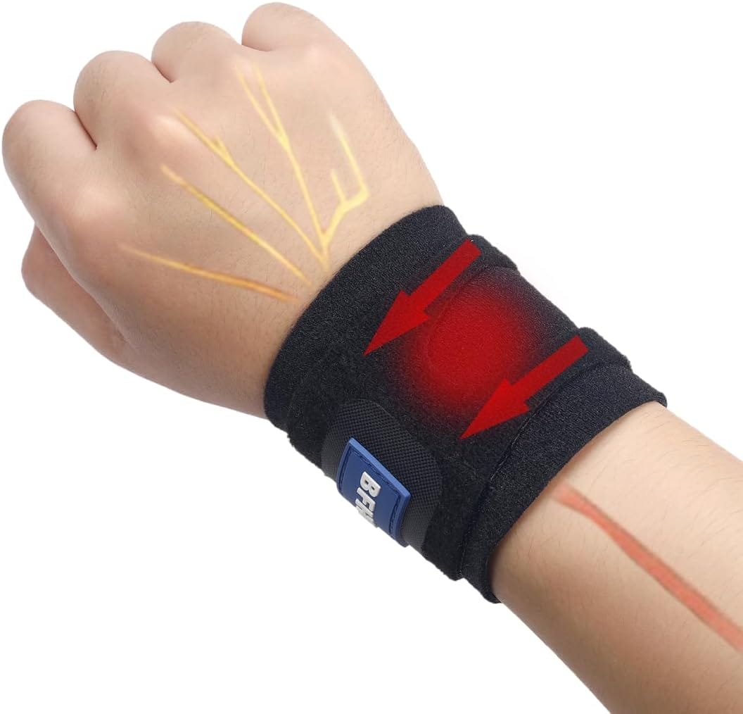 BFHB Wrist Brace for TFCC Tears - Adjustable, Dual protection, Fit Both Right Left Hand, Support for Fitness, Weightlifting, Tendonitis, Carpal Tunnel Arthritis, Pain Relief- (Black) BFHB Wrist Brace for TFCC Tears - Adjustable, Dual protection, Fit Both Right Left Hand, Support for Fitness, Weightlifting, Tendonitis, Carpal Tunnel Arthritis, Pain Relief- (Black)