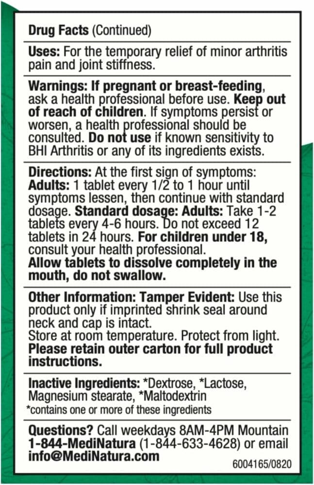 BHI Arthritis Pain Relief Review