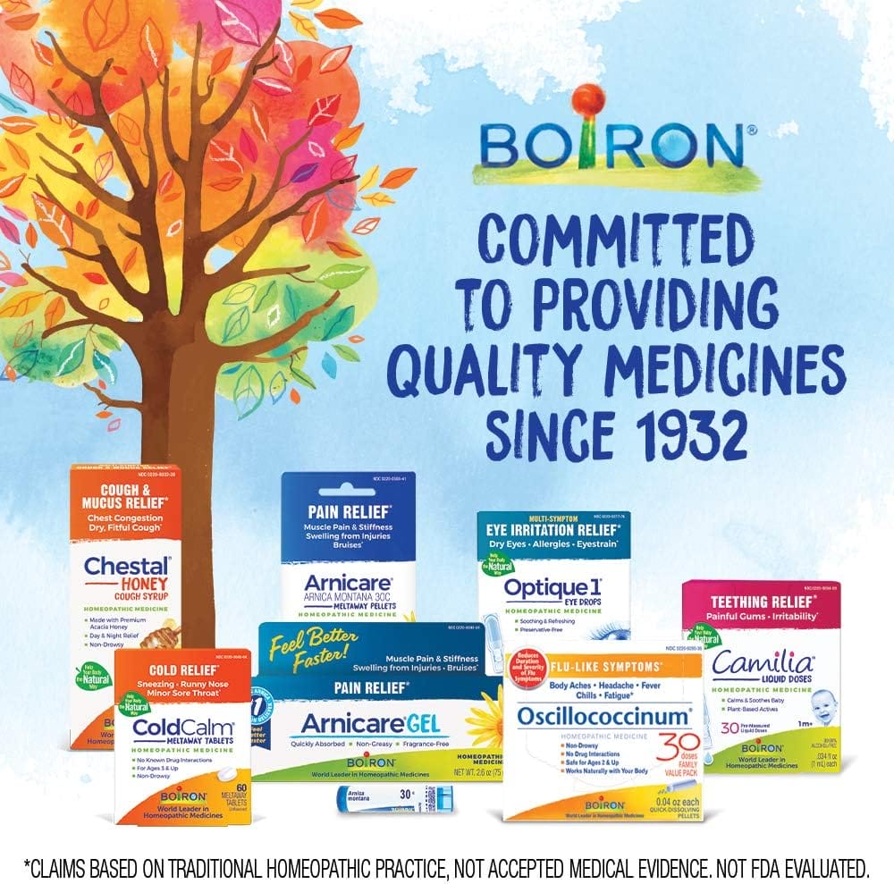 Boiron Arnicare Cream for Soothing Relief for Joint Pain, Muscle Pain, Muscle Soreness, and Swelling from Bruises or Injury - Fast Absorbing and Fragrance-Free - 4.2 oz