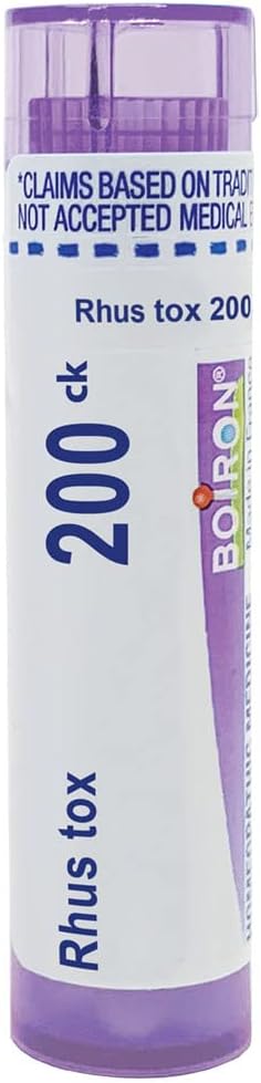 Boiron Rhus Toxicodendron 200ck Homeopathic Medicine for Joint Pain, 80 Count