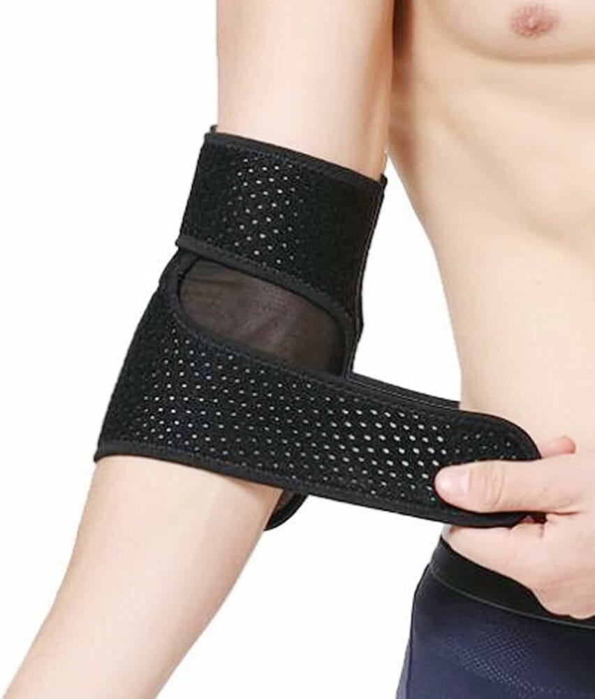 Cinlitek Adjustable Elbow brace Tennis Compression Sleeve for Golfers and Tennis Elbow,weightlifting, Tendonitis,Arthritis, Sports Injury Recovery, Reduce Elbow Pain for Men and Women