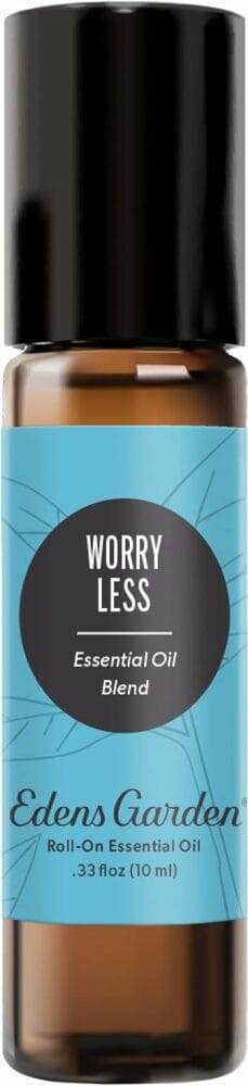 Edens Garden Worry Less Essential Oil Synergy Blend, 100% Pure Therapeutic Grade (Undiluted Natural/Homeopathic Aromatherapy Scented Essential Oil Blends) 10 ml Roll-On