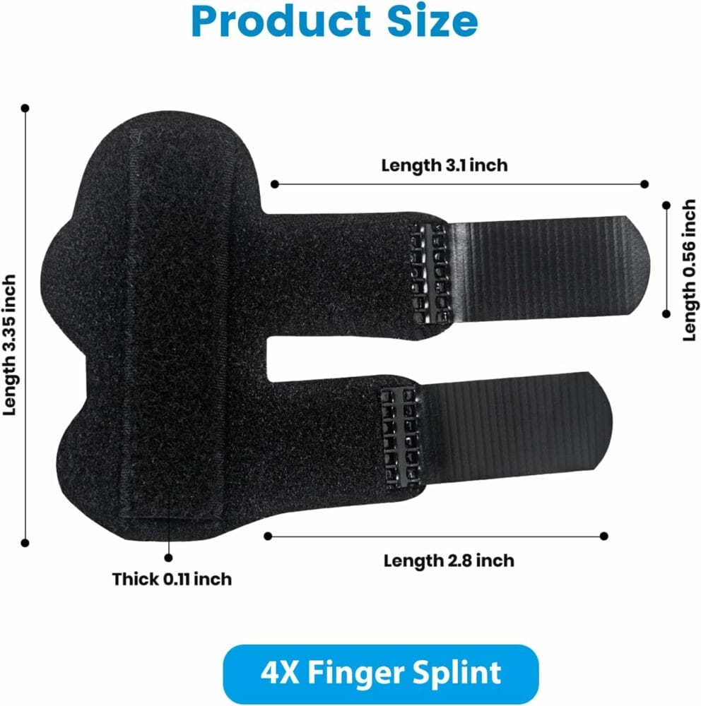 EDNYZAKRN 4Pcs Finger Splints, Finger Brace for Trigger Finger - Broken Finger - Arthritis - Straightening - Pain Relief, Finger Protectors Support for Index - Middle - Ring Finger