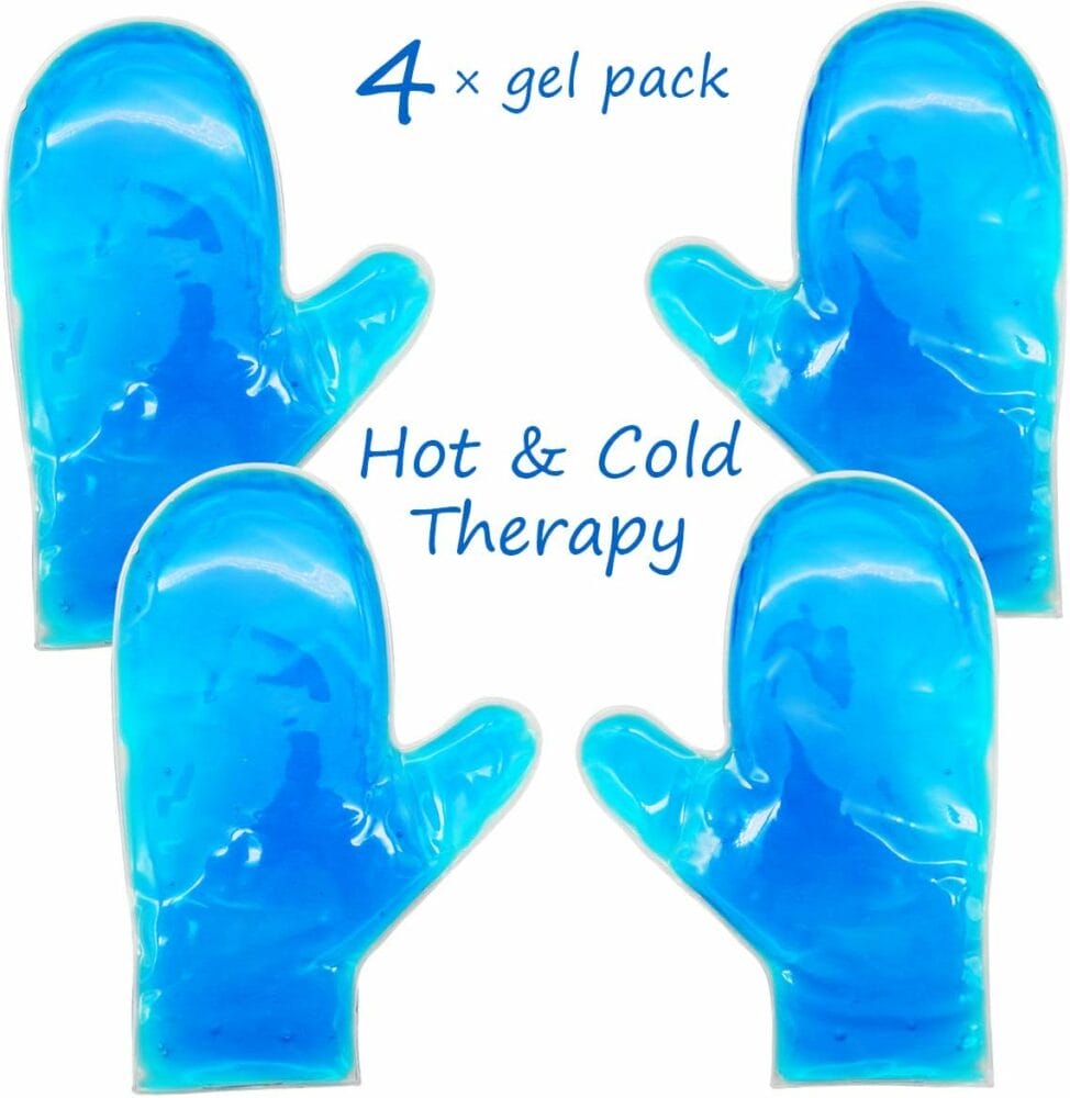 Hot and Cold Hand Therapy Gloves, Hand Ice Pack, Ice and Heat Therapy Pain Relieving Mittens | Microwavable and Freezable, Arthritis, Finger and Hand Injuries, and Carpal Tunnel