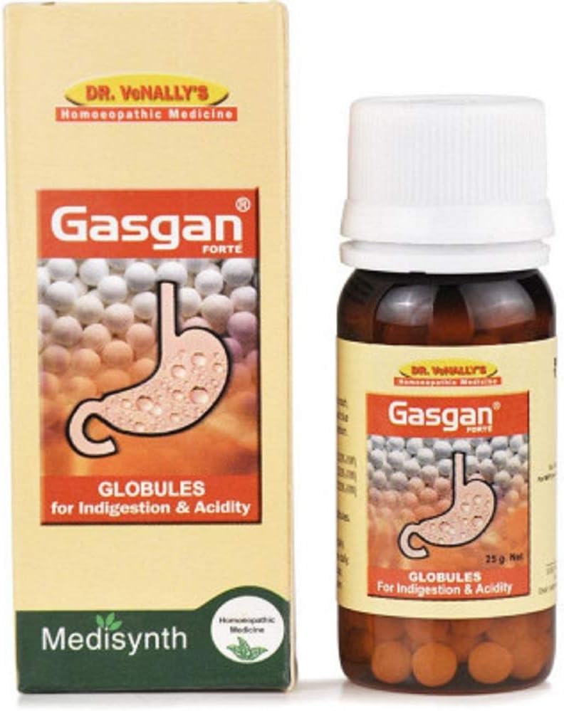 Medisynth Homoeopathic Gasgan Tablets (25gm) Gastritis- by Shopworld2