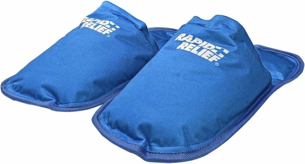 Rapid Relief Hot and Cold Therapy Slippers for Swollen and Painful Feet - Cooling Slippers for Neuropathy, Chemotherapy, and Diabetes Foot Pain Relief, Swollen Feet Remedy