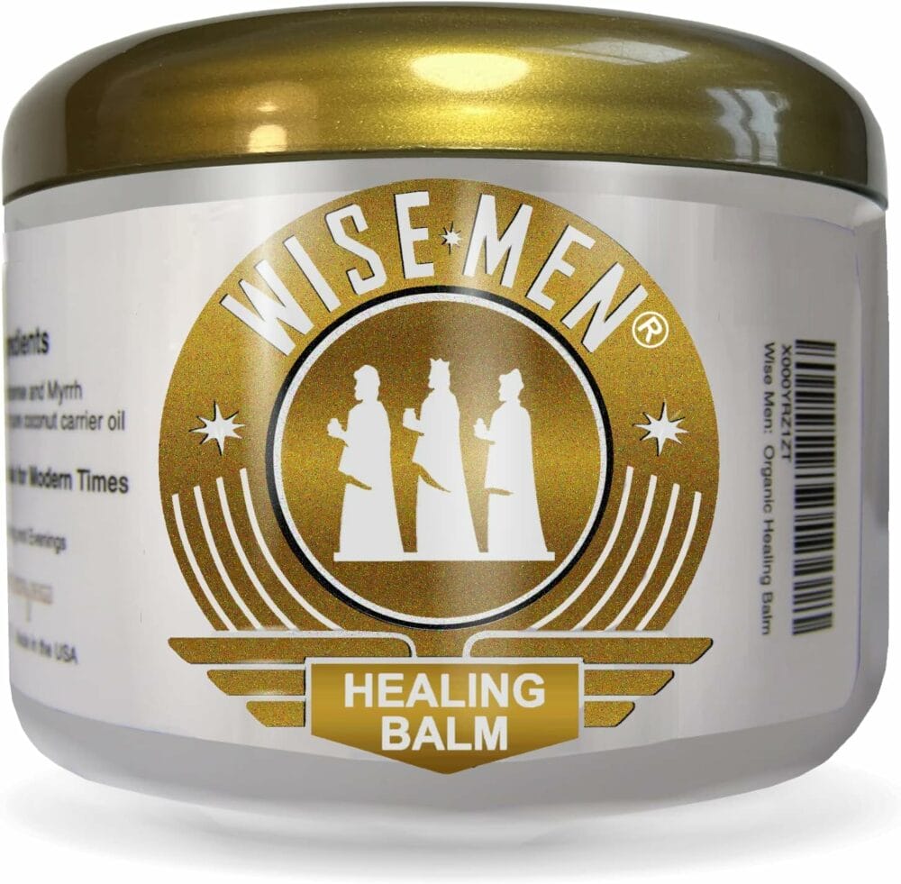 Wise Men Healing Balm with Myrrh and Frankincense Essential Oils for Neuropathy, Sciatica and Nerve Pain Massage and Skin Moisturizing