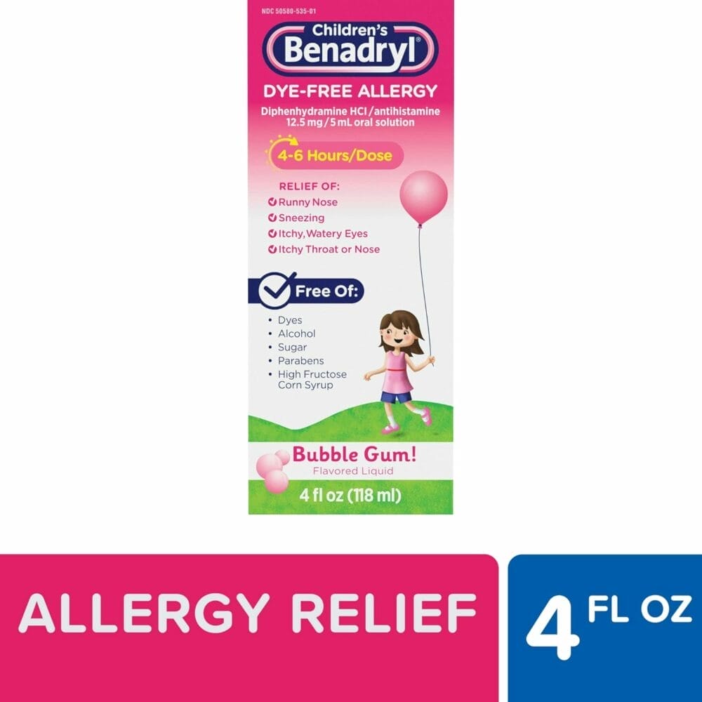 Children's Benadryl DyeFree Allergy Liquid Review