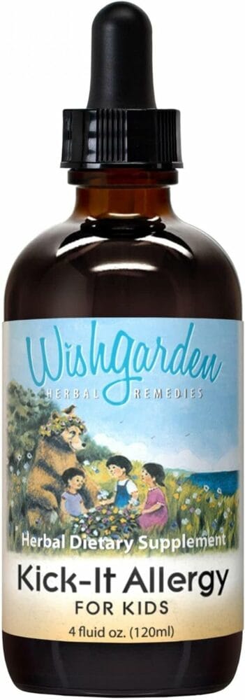 WishGarden Herbs Kick-Ass Allergy - All-Natural Non-Drowsy Herbal Allergy Supplement with Nettle Leaf, Echinacea, and Yerba Santa, Supports Healthy Histamine Response to Seasonal Irritants, 2oz