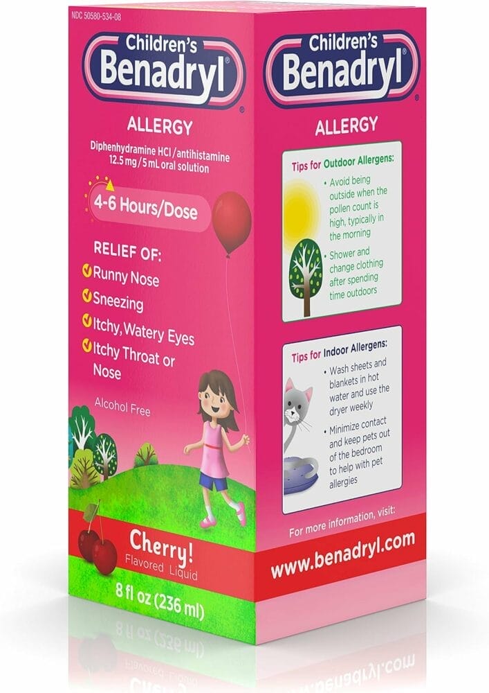 Childrens Benadryl Allergy Liquid, 8 Fl. Oz (Pack of 3) Childrens Benadryl Allergy Liquid, 8 Fl. Oz (Pack of 3)