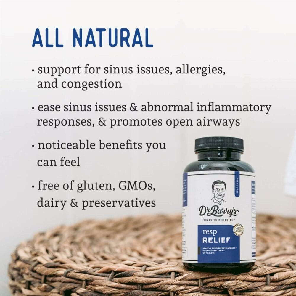 Dr. Barrys Natural Respiratory  Sinus Pressure Relief, Nasal Congestion and Cough, Lung Cleanse and Breathing System Support Dr. Barrys Natural Respiratory  Sinus Pressure Relief, Nasal Congestion and Cough, Lung Cleanse and Breathing System Support