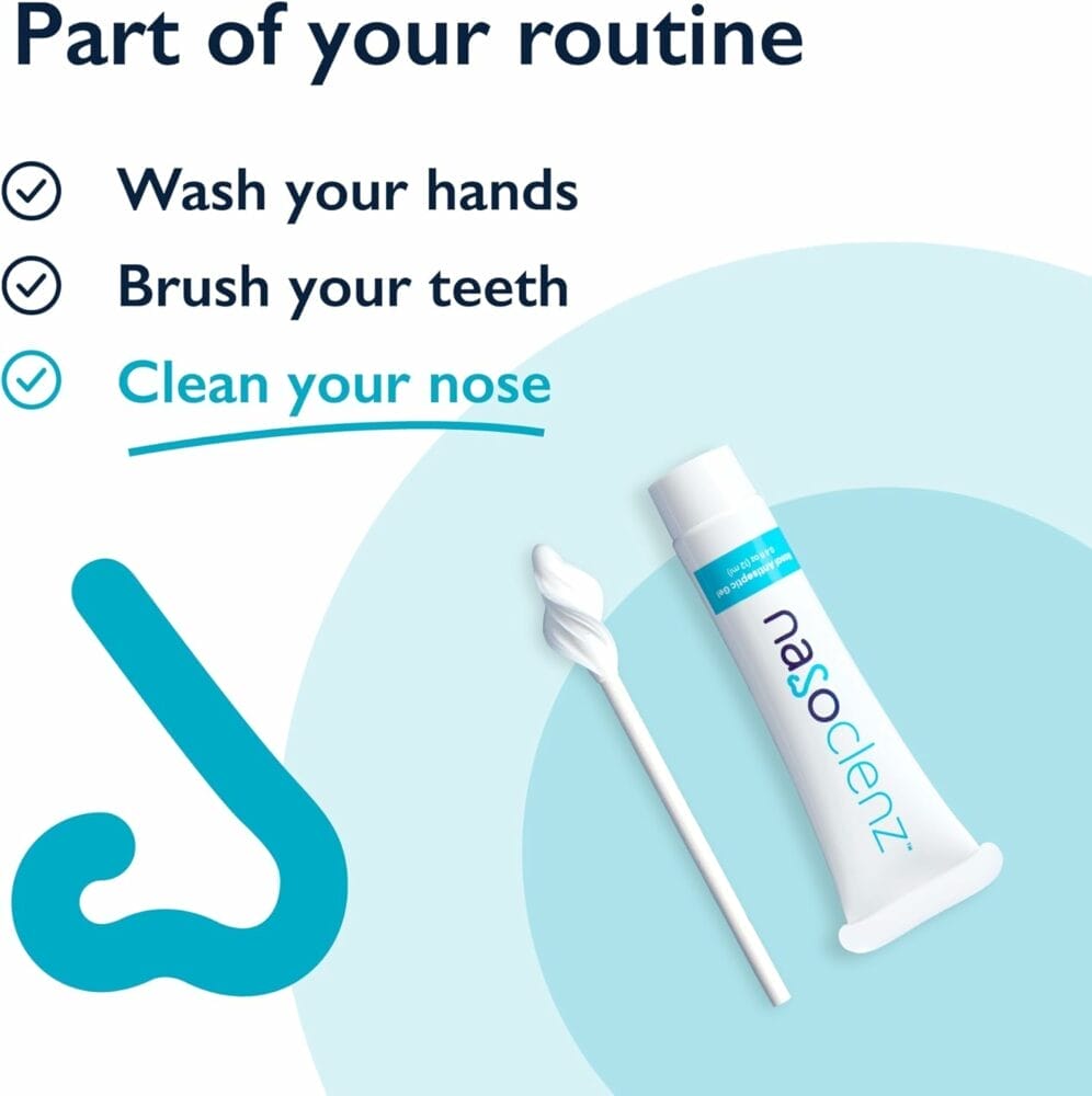 NasoClenz Nasal Cleansing Kit - Gentle Wand  Antiseptic Moisturizing Gel, Nose Cleaner and Nasal Moisturizer for Dry Nose Relief, 15 ct (60+ uses) NasoClenz Nasal Cleansing Kit - Gentle Wand  Antiseptic Moisturizing Gel, Nose Cleaner and Nasal Moisturizer for Dry Nose Relief, 15 ct (60+ uses)