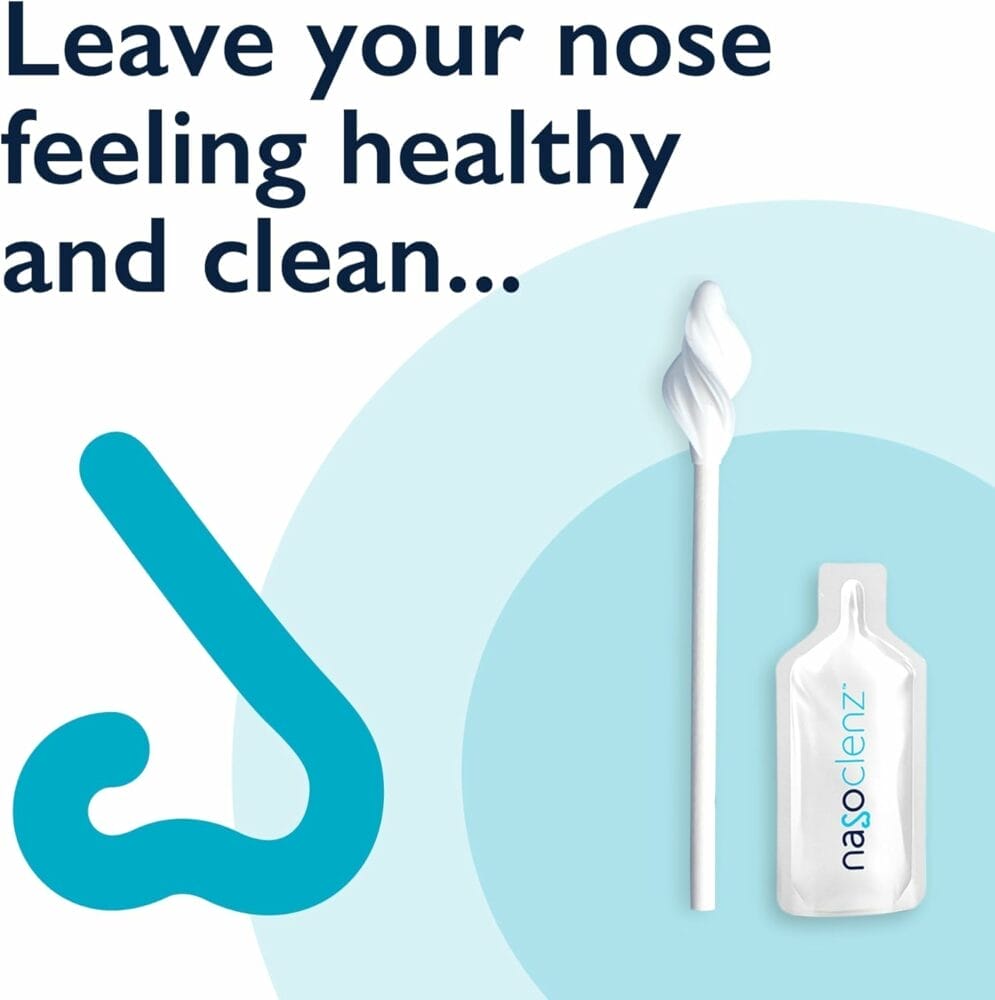 NasoClenz Nasal Cleansing Kit - Gentle Wand Antiseptic Moisturizing Gel, Nose Cleaner and Nasal Moisturizer for Dry Nose Relief, 15 ct (60+ uses) NasoClenz Nasal Cleansing Kit - Gentle Wand Antiseptic Moisturizing Gel, Nose Cleaner and Nasal Moisturizer for Dry Nose Relief, 15 ct (60+ uses)